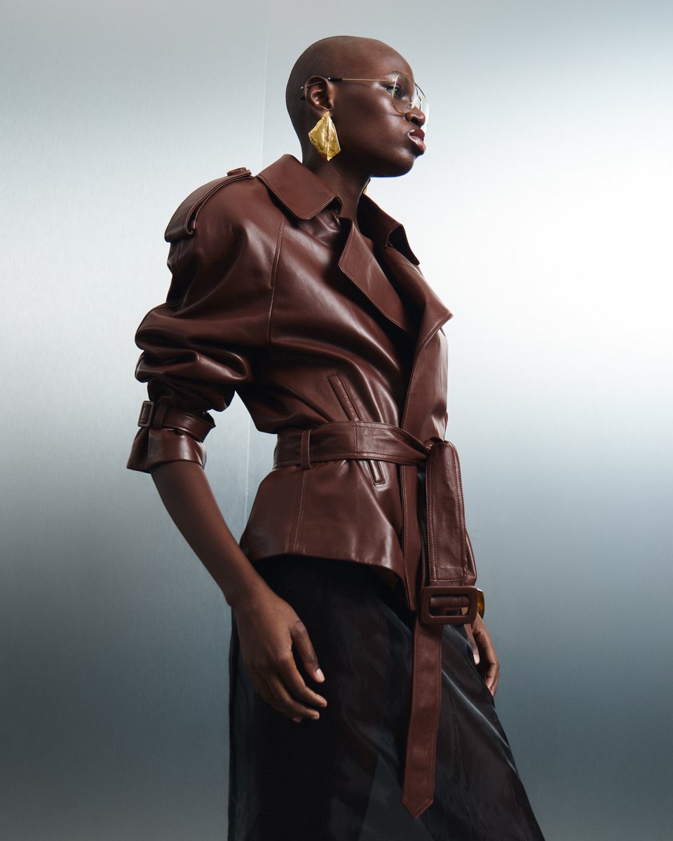 Stella noir leather jacket