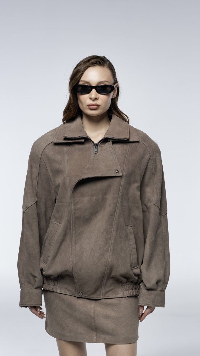 Dust veil suede  bomber